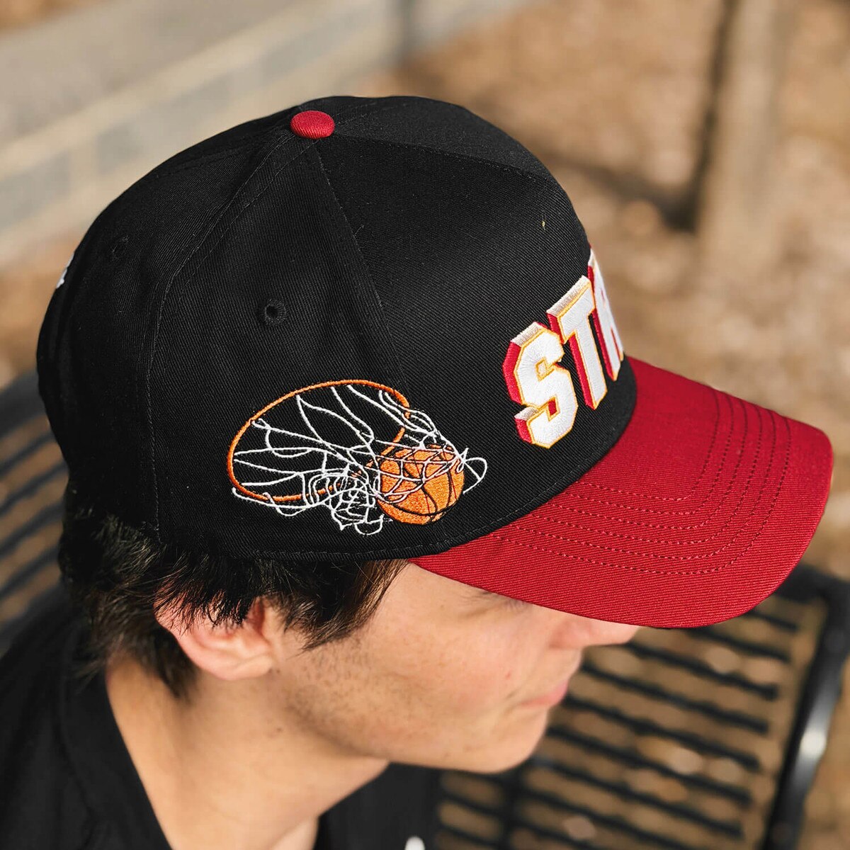 No Rivals Iowa State Courtside Black Adjustable Hat